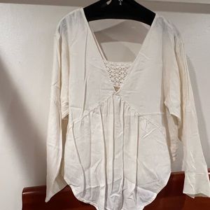 free people cream long sleeve